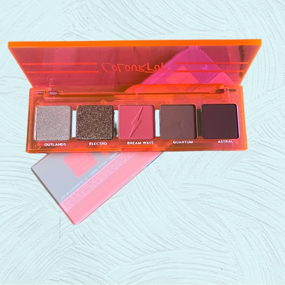SOLD Colourpop Moon Haze Eyeshadow Palette Metallic Gold Neon Coral Matte - Picture 2 of 6